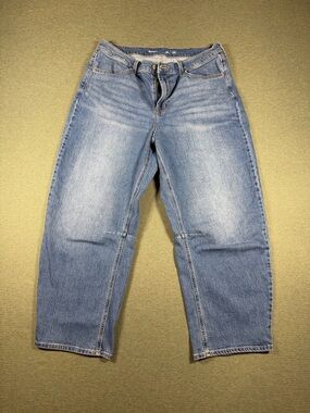 Old Navy High-Rise Wide-Leg Jeans - Medium Blue Wash